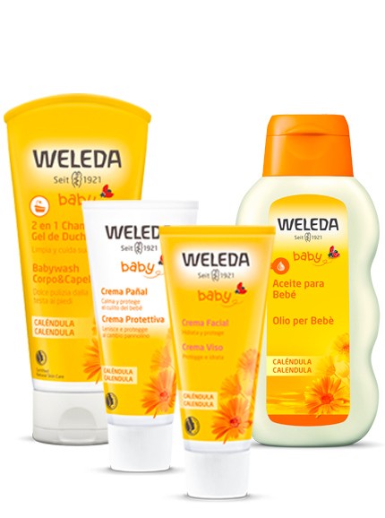 Comprar Weleda Baby Pack Aceite Bebe +Baño Crema + Crema Facial + Crema  Pañal - Farmacias Carrascosa